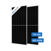 Ja Solar Panel High Efficiency Solar Module 605W 610W 620W 630W Bifacial Double Glass PV Panels Half Cell Mono Solar Panels