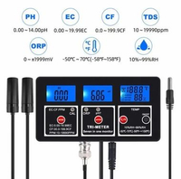 PH-118 Alat Ukur Kualitas Air 7 In 1 Multifungsi EC/TDS/CF/PH/ORP/Kelembapan/SUHU Meter Untuk Kolam 