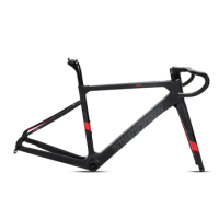 Twitter Stealthpro Best Carbon Fiber Road Bicycle Frame 45cm 48cm 51cm 54cm Disc Brake Road Bike Frame Carbon With Handlebar Set