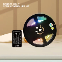Gledopto Zigbee Pro Smart LED Strip Controller RGB5050 5m DC24V RGBCCT LED Strip For TV Backlight Night Light Bedroom Kitchen