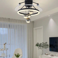 Invisible Fan Light Dining Room Living Room LED Lamp Magic Bean Home Ceiling Fan Light