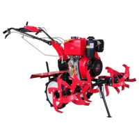 power mini tiller Agricultural machinery equipment diesel cultivator motocultor two wheel walking tractor