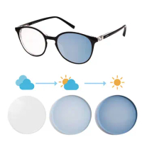Women's glasses Photochromic Prescription glasses myopia photochromic glasses change 5 color in the sun grade glasses customized