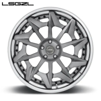 for Hot Sale Wheels Alloy Wheel Rims 17 18 19 20 21 22 23 Inch Deep Dish Lip Rims 2 Piece Forged Wheel Concave