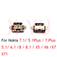 10-20PCS For Nokia 7.1 5.1Plus 7Plus X5 5.1 6.1 7 Plus X6 8 8.1 X71 X7 USB Charging Connector Plug Dock Socket Port