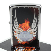 【ZIPPO】美系-哈雷-Harley-Davidson-翅膀圖案設計打火機