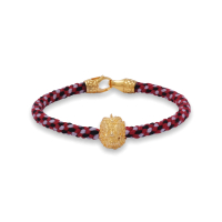 Gelang Perak 925 Rangda Koleksi Braided Rope Tridatu Gold Plated