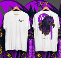 Kaos Distro Suzaku Katun Baju Big Size jumbo Pria Wanita Kece T-Shirt Combed Sablon Jepang Hitam Dew