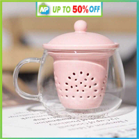 Cangkir Teh Kaca Unik dengan Saringan - Teko Pitcher Infused Water