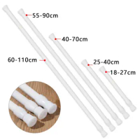 2022 Multi Purpose Extendable Rod Telescopic Rod Curtain Rail Pole Sticks Bathroom Product For Hanging Shower Curtain/Wardrobe