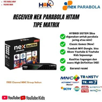 Receiver Nex Parabola Hitam bisa Parabola Jaring atau Parabola Mini Bonus MNC Group 1tahun hitam