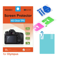 Deerekin HD Soft TPU Screen Protector for Olympus OM-D E-M5 EM5 / Olympus E-P3 EP3 Digital Camera