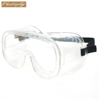 台灣製PHOTOPLY氣密式飛沬防止安全眼鏡180度透明防飛沫眼罩PG-169(鬆緊帶加固)防塵保護眼罩適超商櫃台
