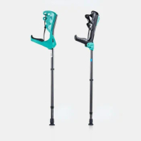 Adjustable Elderly Fracture Support Crutches UShaped Elbow Lightweight Dual Underarm Walking Aid for Stability and Comfort