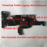 Laptop Mainboard For Lenovo ThinkPad T440S i5-4200 Independent Graphics Card Motherboard FRU 04X3896 04X3899 04X3897 04X3900