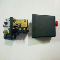 4ports Heavy Duty Air Compressor Pressure Switch Control Valve 90 PSI -120 PSI Black casting 80*80*50mm