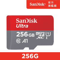 SanDisk Ultra microSDXC UHS-I-A1-256GB記憶卡150MB公司貨
