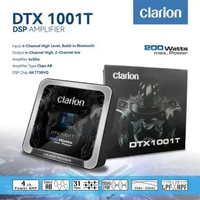 Clarion DSP Amplifier | DTX-1001T | 4 CH high + 2 CH Low output, 4 X 50W(AB) DSP Amplifier, BT