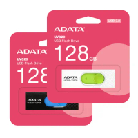 [二入組] 威剛ADATA UV320 128GB USB3.2 隨身碟(時尚黑/清新白)