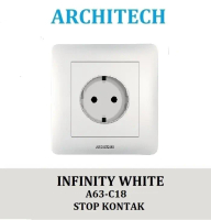 ARCHITECH INFINITY A63-C18 WHITE Stop Kontak - Colokan Listrik