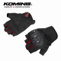 KOMINE GK-242ฤดูร้อนร่วมป้องกันรถจักรยานยนต์ไรเดอร์ถุงมือครึ่งนิ้ววางถุงมือต้านทาน KOMINE ถุงมือ GK2