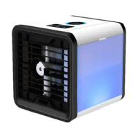 Portable Air Conditioner USB Evaporative Air Cooler Personal Mini Desktop Cooling Fan with 3 Wind Speeds For Desktop Bedroom Car