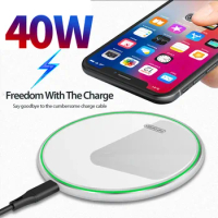 USB C Fast 40W Wireless Charger For Huawei P30 Pro Xiaomi Mi 9 Samsung S10 S9 Qi 10W Quick Charge for iPhone 11 XS XR X 8