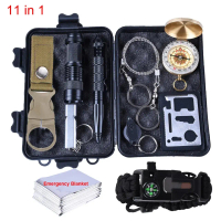 SOS EDC pack outdoor emergency survival kit camping hiking kemah first aid kotak perkakas mini porta