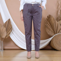 Celana Baggy Pants M - 10L American Drill Premium / Celana Kerja Kantor Wanita Formal