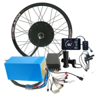 Factory wholesale price QS 205 100km speed 72v 5000w motor wheel ebike kit e bike conversion kit with battery