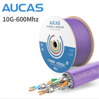 Aucas LSZH BC 4 Pairs 0.58mm 0.57mm Ethernet Cat7 SFTP Copper Wire 1000ft Network Lan Cable 305m