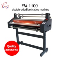 Electric Hot Cold roll Laminator 1050mm file photos laminating machine Double-sided film Laminator FM-1100 1PC
