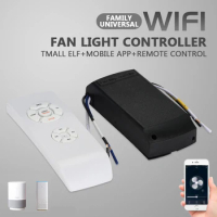 Tuya WIFI Smart Ceiling Fan Controller Light Tuya/smart Life APP Speed Remote Control Switch Smart Life APP, Alexa Google Home