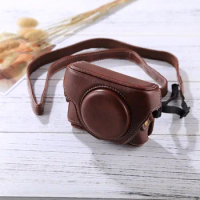 Retro Style Leather Camera Case Bag with Strap for Sony RX100 M3 / M4 / M5