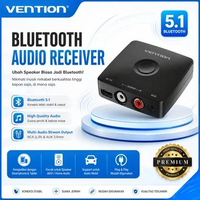 VENTION NAJ Bluetooth 5.1 Audio Receiver RCA 3.5mm Jack Aux Wireless Adapter Music for Speaker Sound