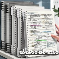 Sổ Bìa Còng Basic A5 B5 120 Trang – Sổ Ghi Chép Tháo Rời Kẻ Ngang Kẻ Caro, Bullet Journal Tiện Lợi