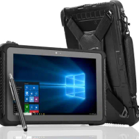 Rugged Tablet 10.1 inch Windows 10 Pro 4G LTE GPS NFC Water-Proof 700nit Sunlight Readable Work Tablet 10000mAh 4GB /64GB BT