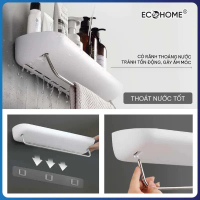 Kệ Nhà Tắm Dán Tường ECOHOME X2, Kệ Phòng Tắm Chứa Đồ Đa Năng, Không Cần Khoan Tường