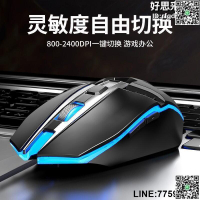 【快樂購】M270有線遊戲電競加重滑鼠適用於筆記本桌上型電腦