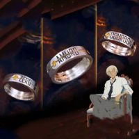 Amuro Toru Rings Man Furuya Rei Women Ring Detective Conan Wedding Jewellery Couples Fashion Open Metal Silver Color Bourbon
