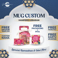 Gelas Mug Custom Lebaran Idul Fitri Hampers Lebaran Kado Hadiah Souvenir Pernikahan Wisuda Graduatio
