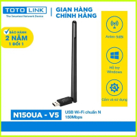 cod Bộ Thu Sóng Usb WiFi ToToLink N150UA Chuẩn 150Mbps Ăng Ten 5DPI