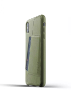 Mujjo Mujjo Full Leather Wallet Case for iPhone XS Max Olive