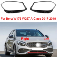 Headlight Cover For Benz W176 W257 A-class 2017 2018 Car Prats Transparent Faros Delantero Shell Clear Lampshade Car Accessoires