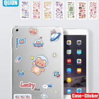 Tablet case for Apple ipad mini 1 2 3 7.9" Silicone soft shell cover Transparent protection cartoon fundas A1432 A1489 A1599