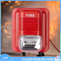Alarm Kebakaran Alarm Rumah Sirine Fire Alarm Siren Horn Strobe Sound & Light Fire Alarm Kebakaran A