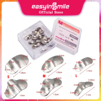 50Pcs/Box Dental Matrices Matrix Bands Refill Sectional Contoured Metal Band S/M/L 50μm Thickness for Dentist EASYINSMILE