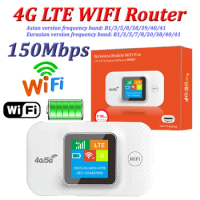 4G Lte Router Wireless Wifi Router 150mbps Portable Modem Router Mini Outdoor Hotspot Pocket WiFi with Sim Card Slot Repeater