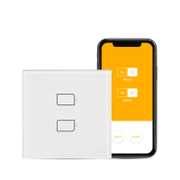BroadLink BestCon TC2S-EU 2gang Smart Wall Light Touch Panel Switch works with Alexa and Google Home, IFTTT