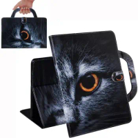Etui For Samsung Tab S5e Case 10 5 inch Cool Cat Tiger PU Leather Wallet Stand Tablet for Samsung Galaxy Tab S5e Case T720 T725